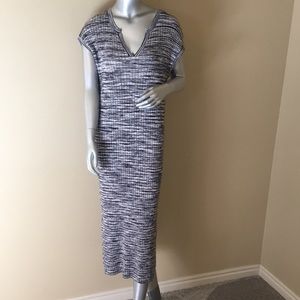 525 America Space Dye Rib Knit Midi Dress